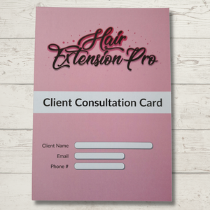 Hair Extension Consultation Cards | A5 | Double Sided