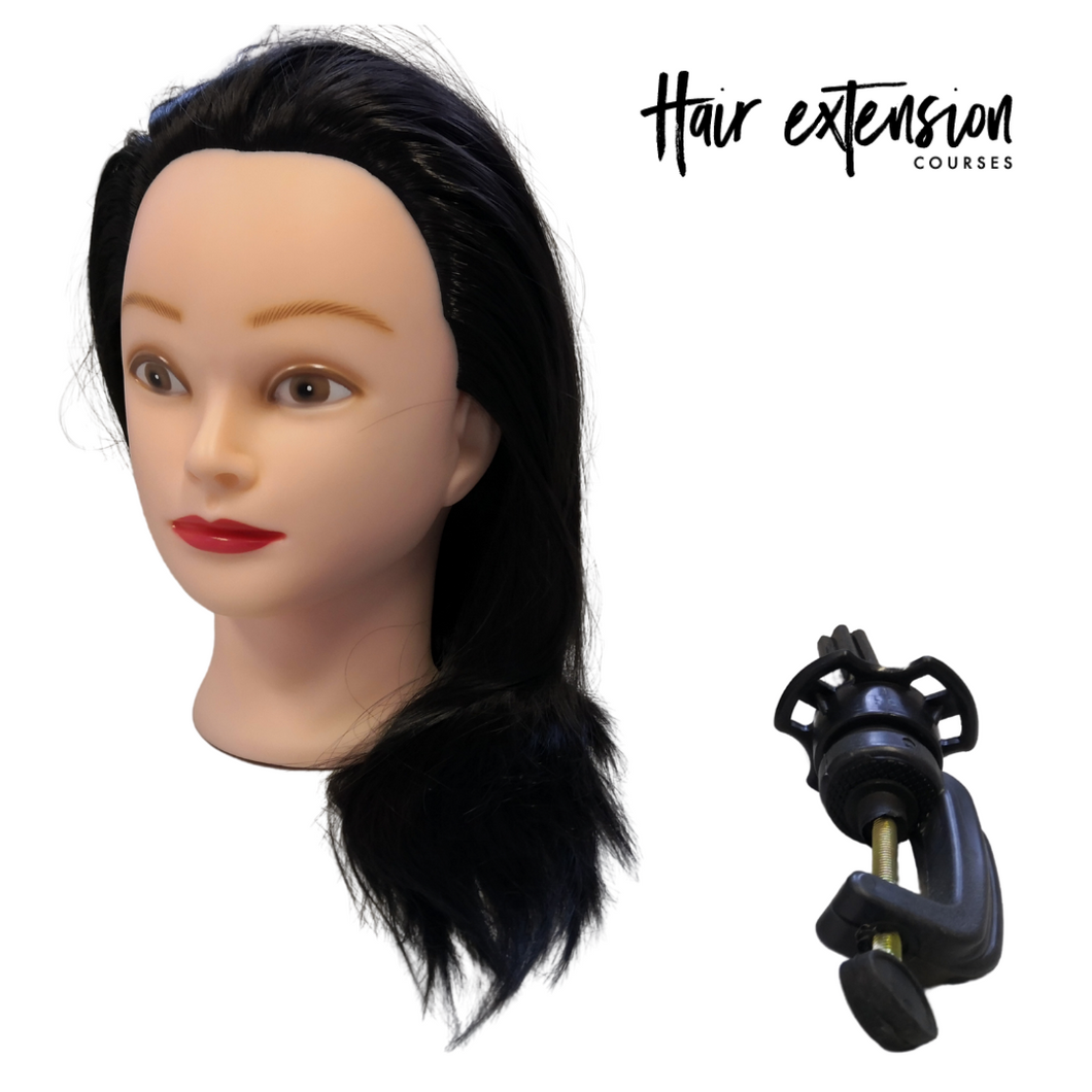 Hairdressing Training Head - Specific Pre Cut Length For Extension Fittings